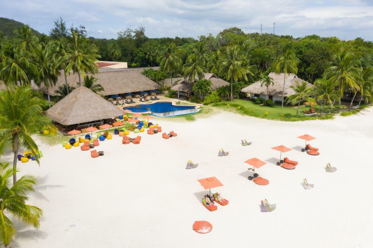 Oceanica Resort Panglao, Bohol Exterior photo Aerial view of the beach at the resort